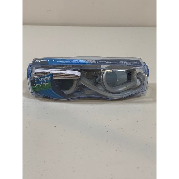 New Leader Sports Adult Free Style Swim Goggles Anti Fog UV Protection - Picture 1 of 3